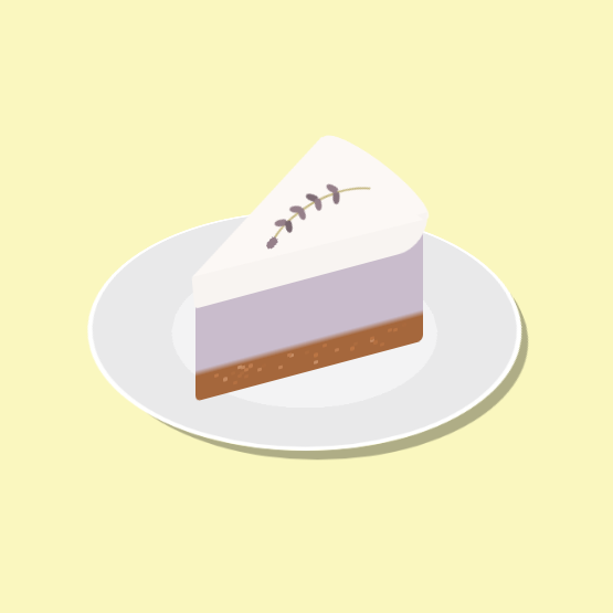 pure css lavender cheesecake