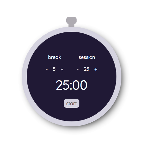 pomodoro timer project